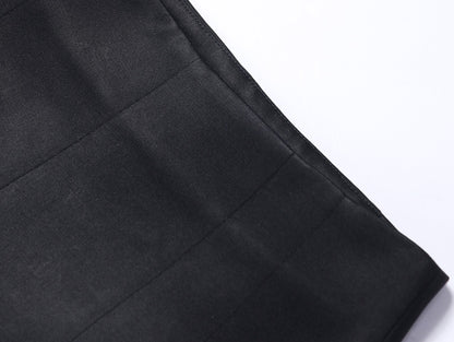 WANGXO | Double-Sided Satin High-Waisted A-Line Shorts -LANA.