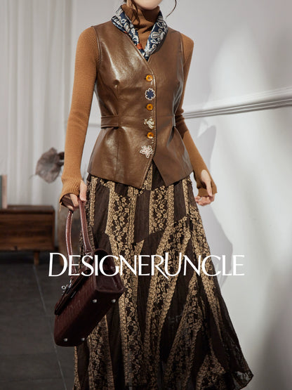 DGU "Moser" retro leather horse clip sense of commuting and versatile wear - BRAK.