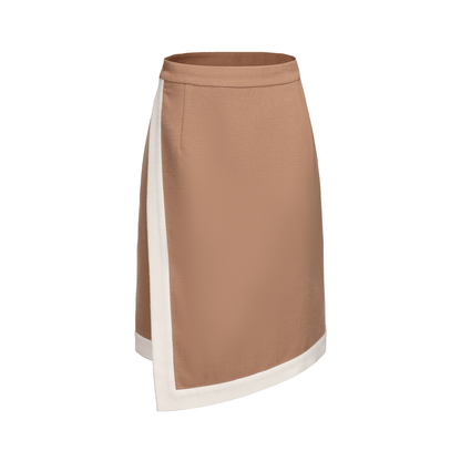 ATELIER MISS LU Wind Irregular Sheep Wool Blend Skirt - PORCH.