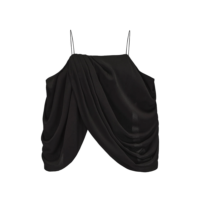 ATELIER MISS LU Drap Design Off-the-Shoulder Camisole Top - JASON.