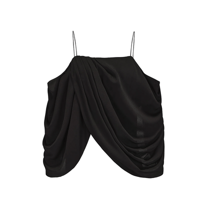 ATELIER MISS LU Drap Design Off-the-Shoulder Camisole Top - JASON.
