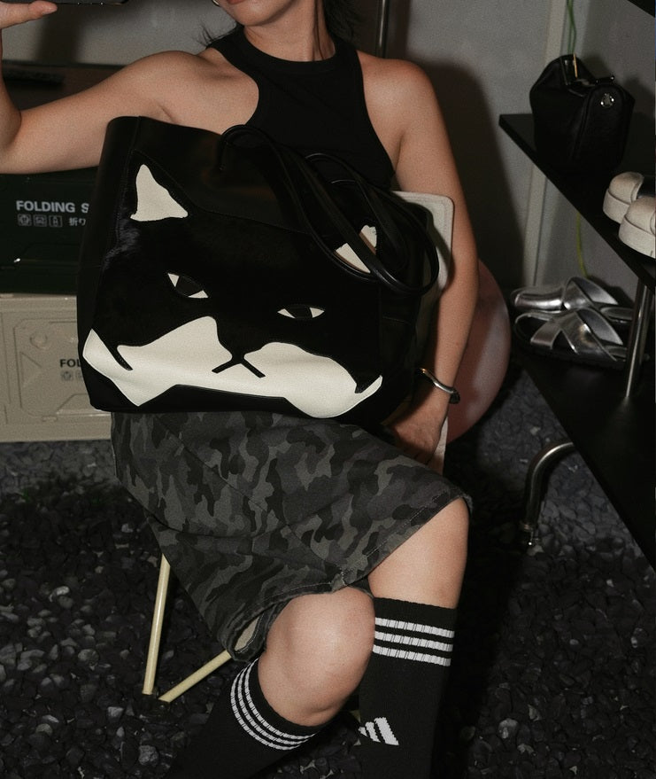 IUBALLET Large Capacity One Shoulder Horsehair Leather Bucket Bag - ENVISION.