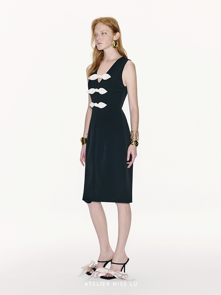 ATELIER MISS LU Spring And Summer Ribbon Waist Sleeveless Dress - ARTHUR.