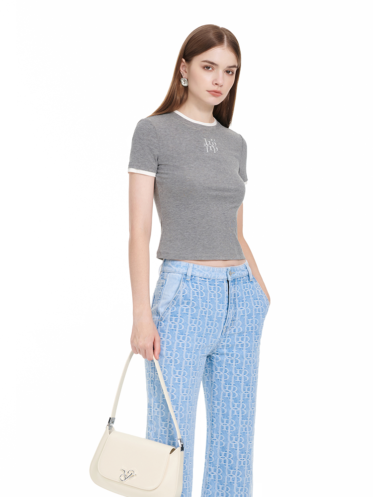 YES BY YESIR | Double-Sided Ribbed Fabric top - THALENA.