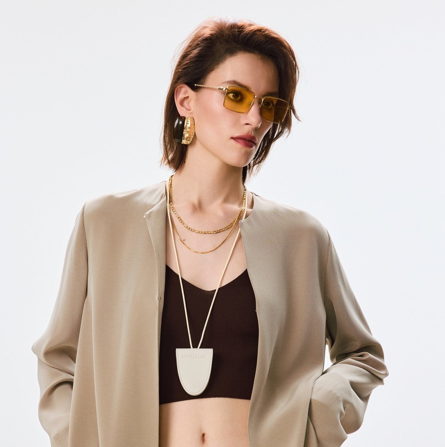 ANNASPEAK  light and cool jacket trousers high-end set-MAC.
