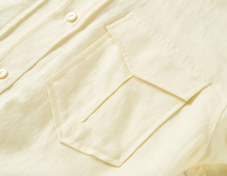 COMME MOI summer women's gentle linen shirt - HANAH.
