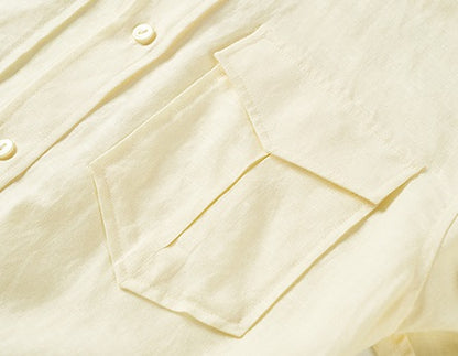 COMME MOI summer women's gentle linen shirt - HANAH.