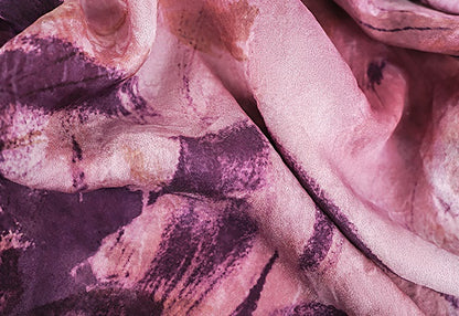 HECO Chinese Silk V-neck Dress Summer Elegant Floral Slim Long dress - GINE .