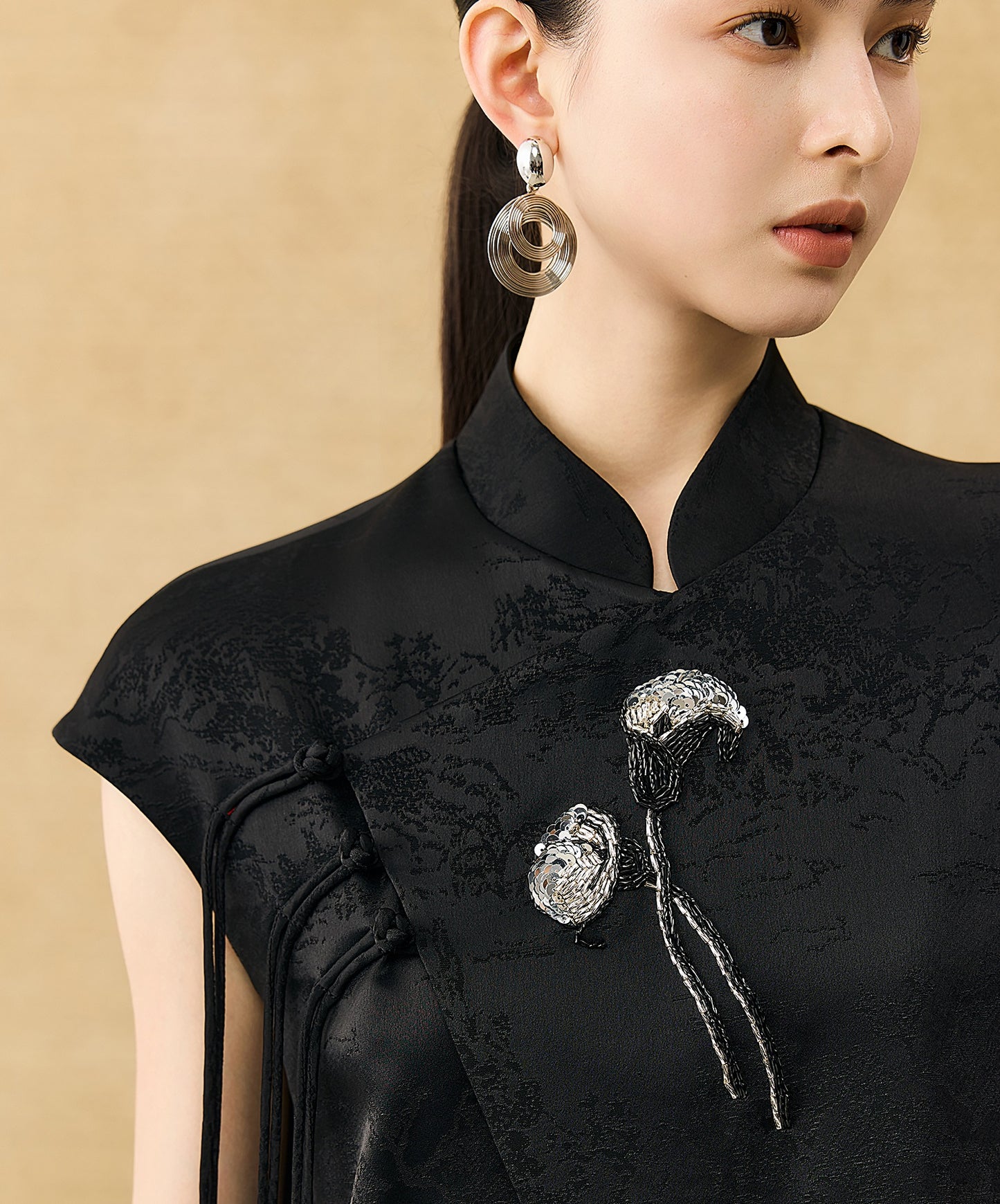 HECO Chinese Acetate Jacquard Short Sleeve Shirt - NIBE.