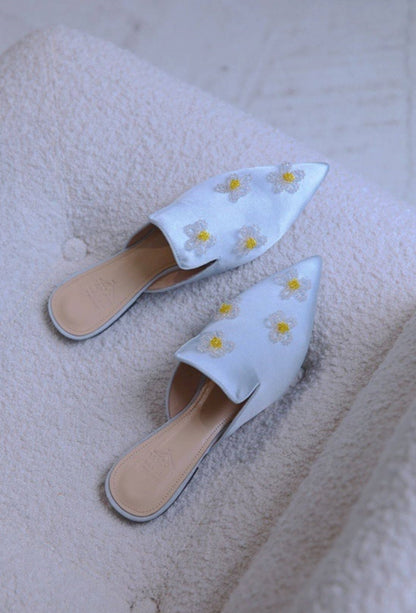 B-FEI daisy flat pointed mules-ANKO.