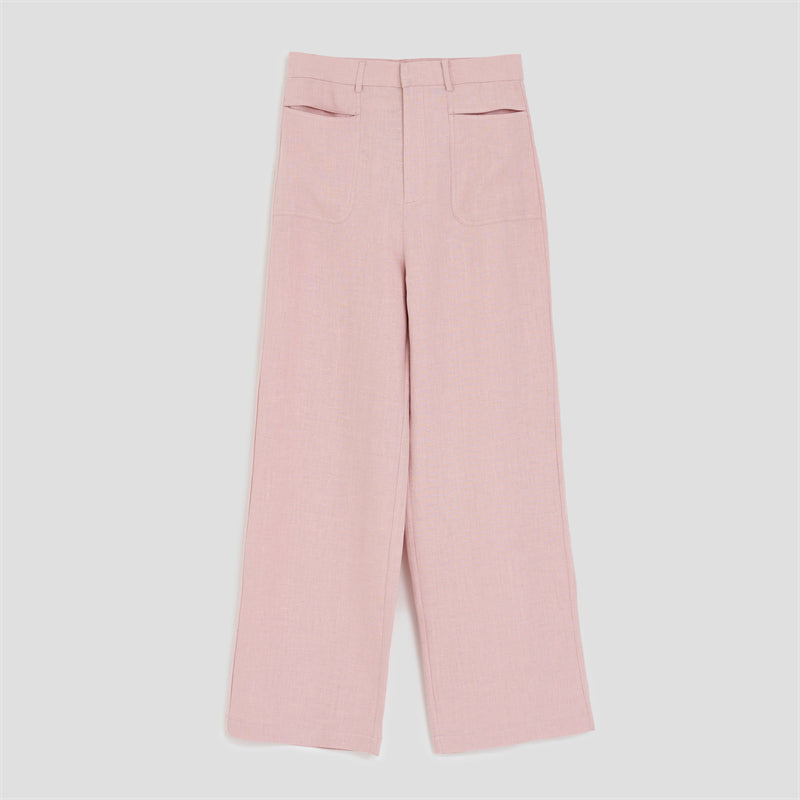 PIAOINwomen's straight design versatile commuter pants -EMILLIA