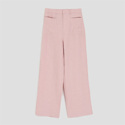 PIAOINwomen's straight design versatile commuter pants -EMILLIA