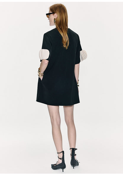 ATELIER MISS LU Cascading Disc Panel A-line Dress - GUIDE