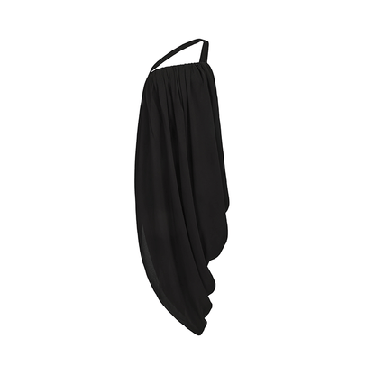 ATELIER MISS LU  Strap Vertical Draped Irregular Dress - ELLE
