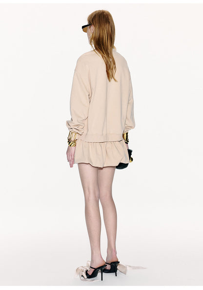 ATELIER MISS LU Rabbit Ears Design Silhouette Sweatshirt - LEWIS.