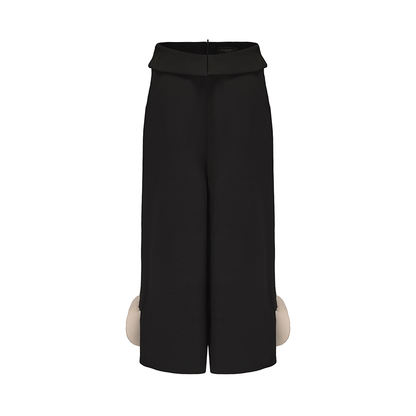 ATELIER MISS LU stacked disc panel design cropped wide-leg pants - JONAS.
