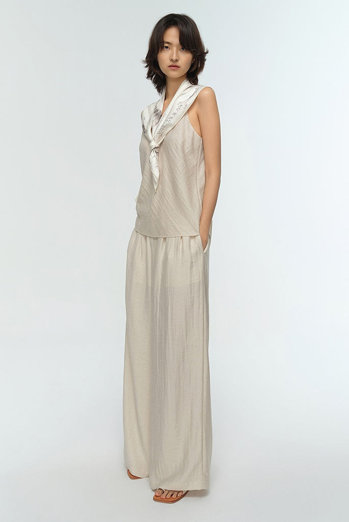 COMME MOI Summer Fashion Beaded V-Neck Suspender Layer - CHLOE.