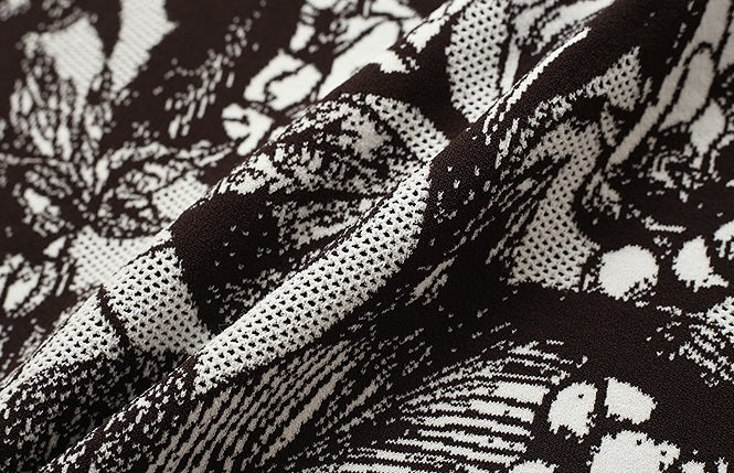 ZHUCHONGYUN spring's new double-knit jacquard straight maxi skirt-RIN.