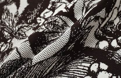 ZHUCHONGYUN spring's new double-knit jacquard straight maxi skirt-RIN.