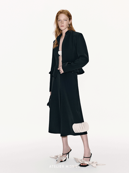 ATELIER MISS LU stacked disc panel design cropped wide-leg pants - JONAS.