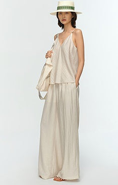 COMME MOI Summer Fashion Beaded V-Neck Suspender Layer - CHLOE.