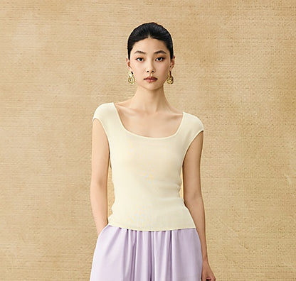 HECO Acetate High Waist Wide-leg Pants - TREY.