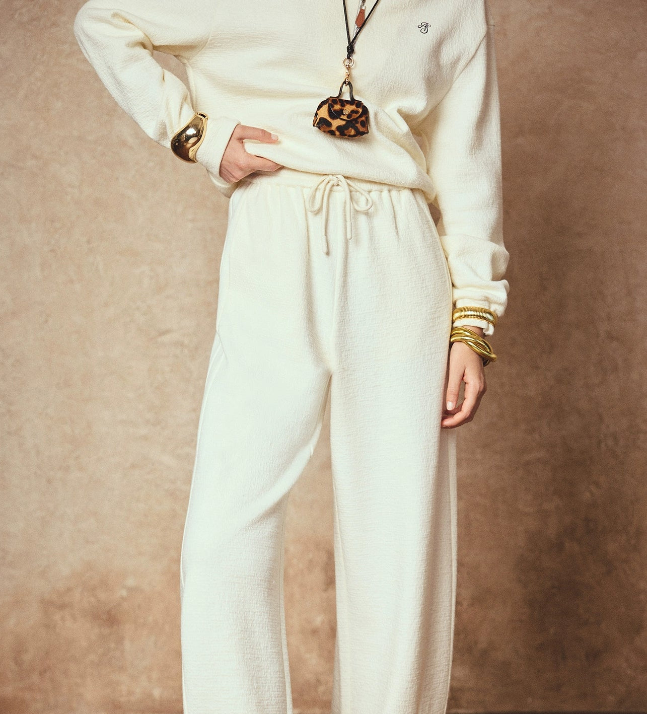 ANNASPEAK sweatshirt banana pants set-CHRIS.