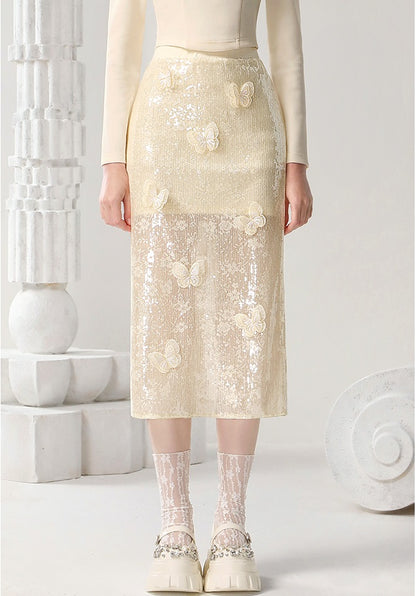 CHECOCRE New Butterfly Age Commuter Straight Skirt - DEXTER