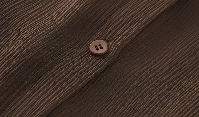 ZHUCHONGYUN Mulberry Silk Loose Sheer Sleeves Long Dress-ORITZA.