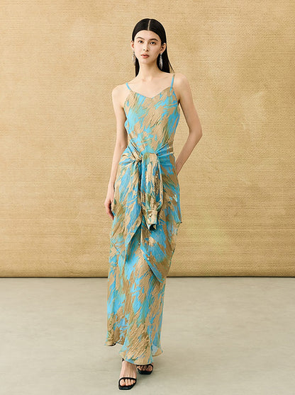 HECO Chinese National Style Burning Flower Slightly Transparent shirt- STROK.