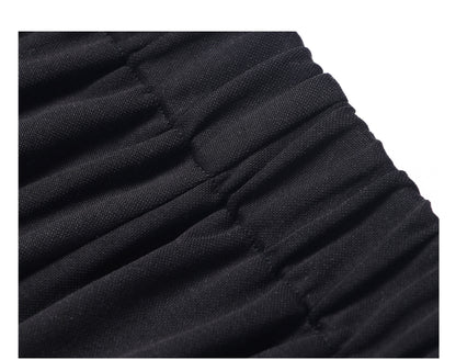 WANGXO Smooth Modal Cupro Beads Low-Waisted Slim Flared Layered Pants - SELMA