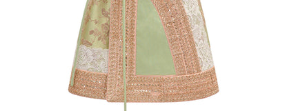 M essential Mackay designer colour-block placket vest  pencil skirt- Victoria.