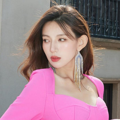 DOLLY High End Blue Diamond Earring-JUA