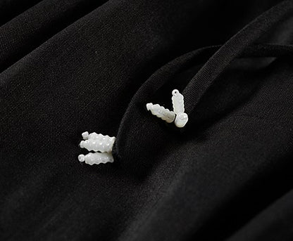 COMME MOI beaded embroidered suspender off-shoulder crop top - SUTTON.