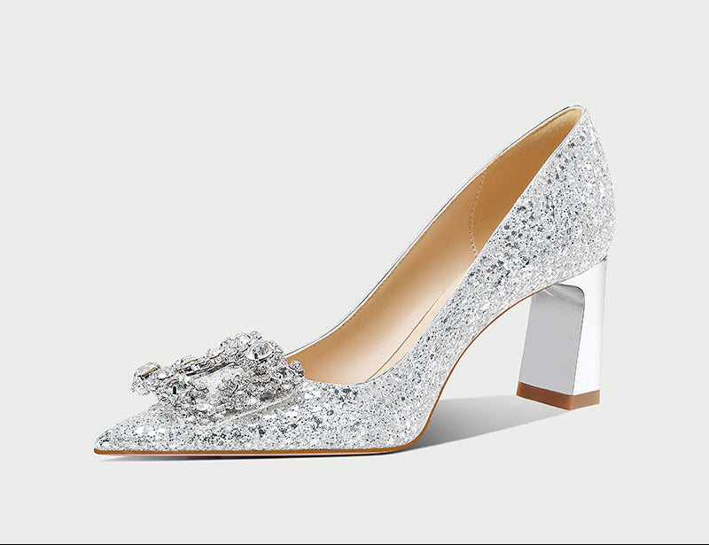 pjjuu  hexiu wedding high heels engagement shoes - TEN