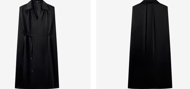 COMME MOI  summer women's cape sleeveless dress - SOPHIE.