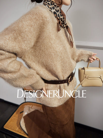 DGU "Nixiang" Raw Coconut Sweater New Lazy Style Loose and Versatile Slimming Temperament Top - Alexander.