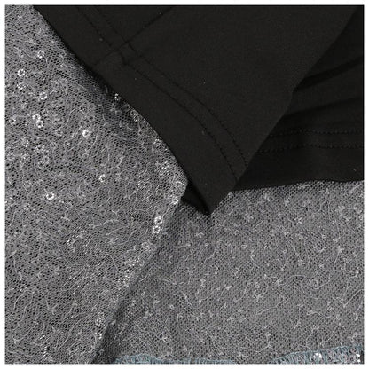 DOLLY High End V-Neck Sleeveless Long Slit Sequin Body Hug Evening Dress-KIM