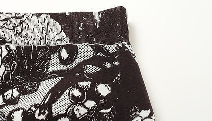 ZHUCHONGYUN spring's new double-knit jacquard straight maxi skirt-RIN.