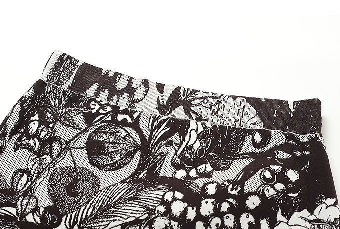 ZHUCHONGYUN spring's new double-knit jacquard straight maxi skirt-RIN.