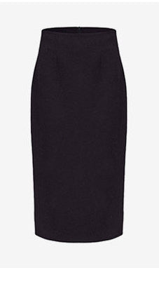 AtelierMissLu Fall/Winter Sheep wool high-waisted straight skirt - ANGEL.