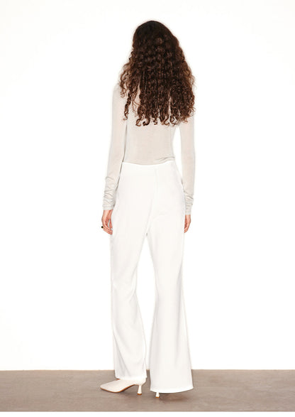 ATELIER MISS LU vintage style long sleeves ice feeling knit top - FORTUNE