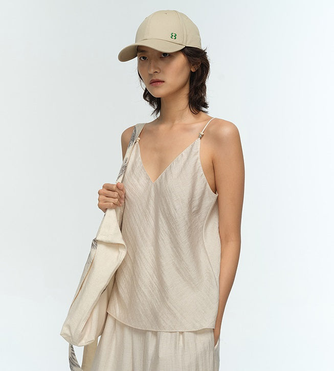 COMME MOI Lu Yan Designer New Women's Retro Contrast LOGO Baseball Cap - PHASE.