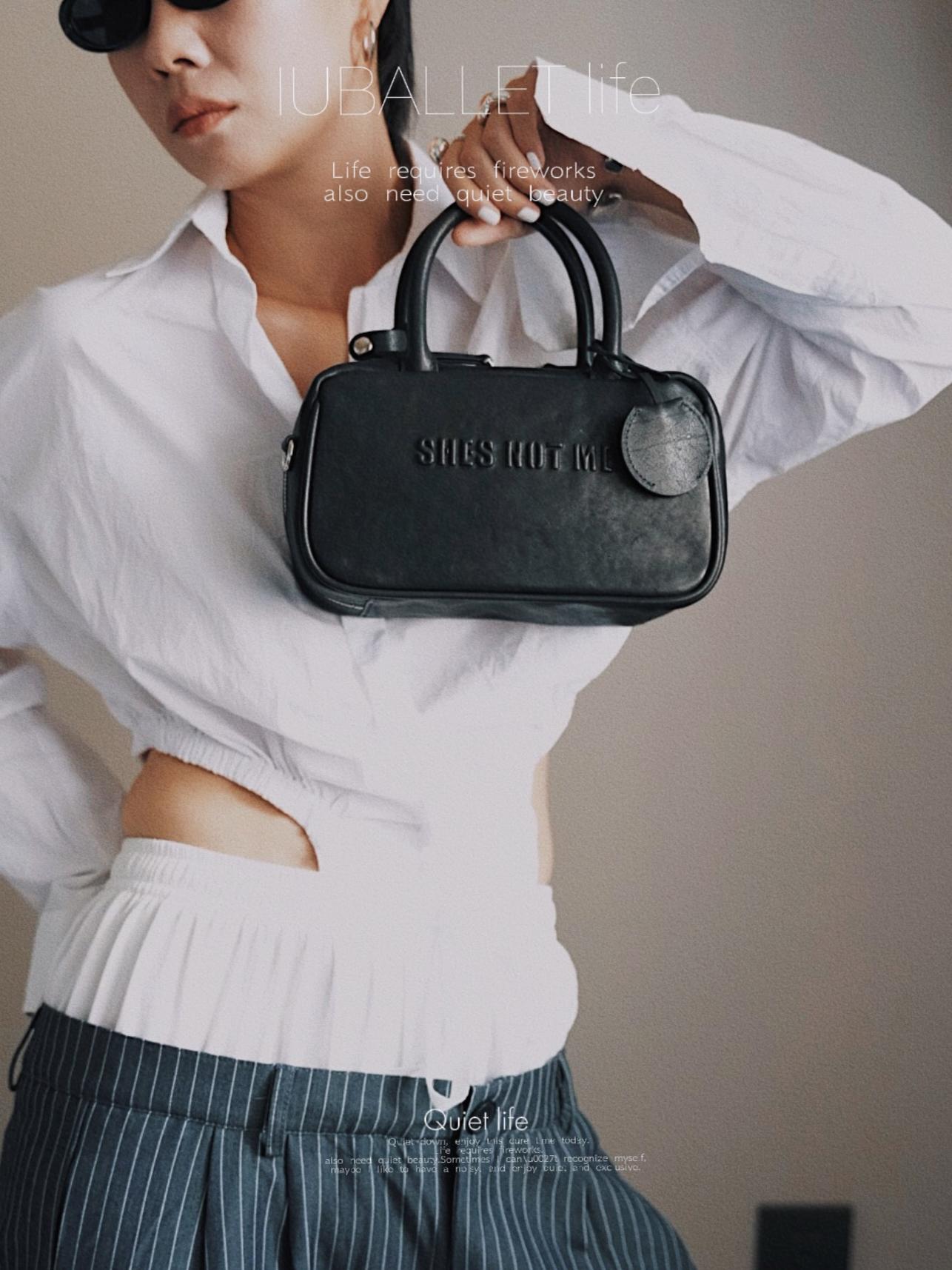 IUBALLET Vegetable-Tanned Leather Vintage Handbag - EARTH.