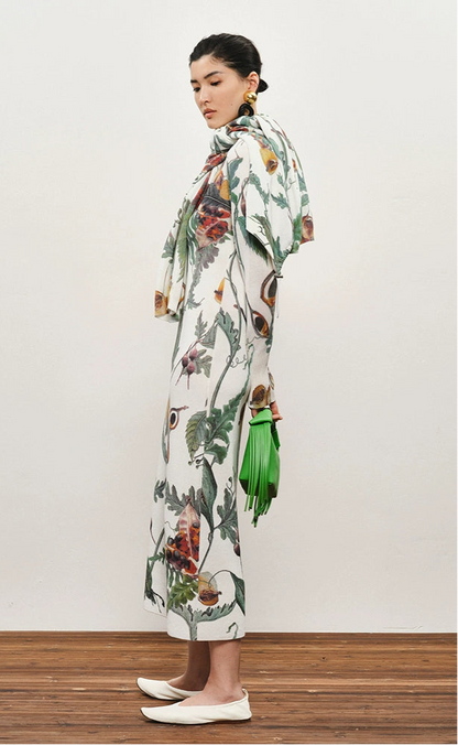 ZHUCHONGYUN floral drawstring loose knit jacket-RAYA.
