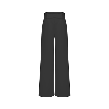ATELIER MISS LU Fall/Winter Waist Two-Wear Design High-Waist Wide-leg Pants - THEO.