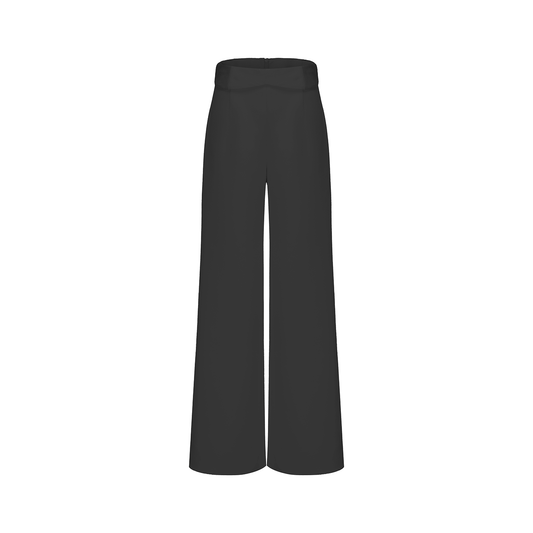 ATELIER MISS LU Fall/Winter Waist Two-Wear Design High-Waist Wide-leg Pants - THEO.