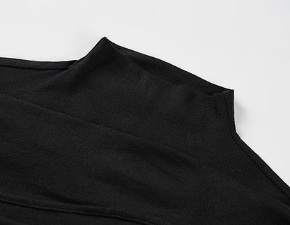 COMME MOI Lu Yan designer new women's wrap-around silk wool knitted dress - AHMED.