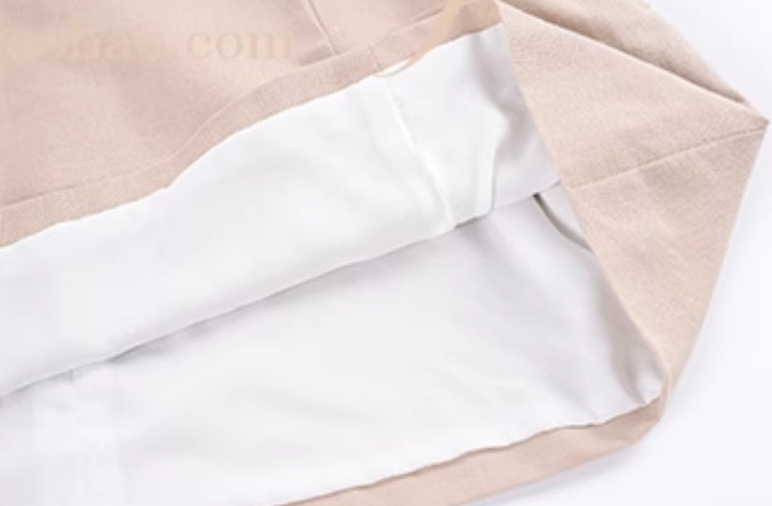 Le Palais  cotton and linen slim dress-DAN