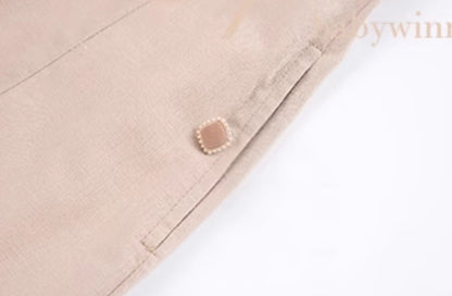 Le Palais  cotton and linen slim dress-DAN